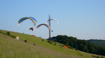 Paragliding starting place Algrange