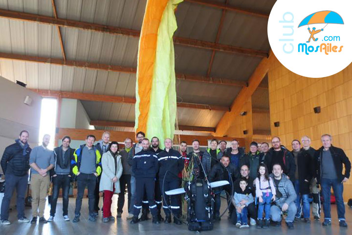 Rendez-vous pompiers parapentistes et paramotoriste