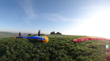 Paragliding-paramotoring starting place Saint Jean Rohrbach